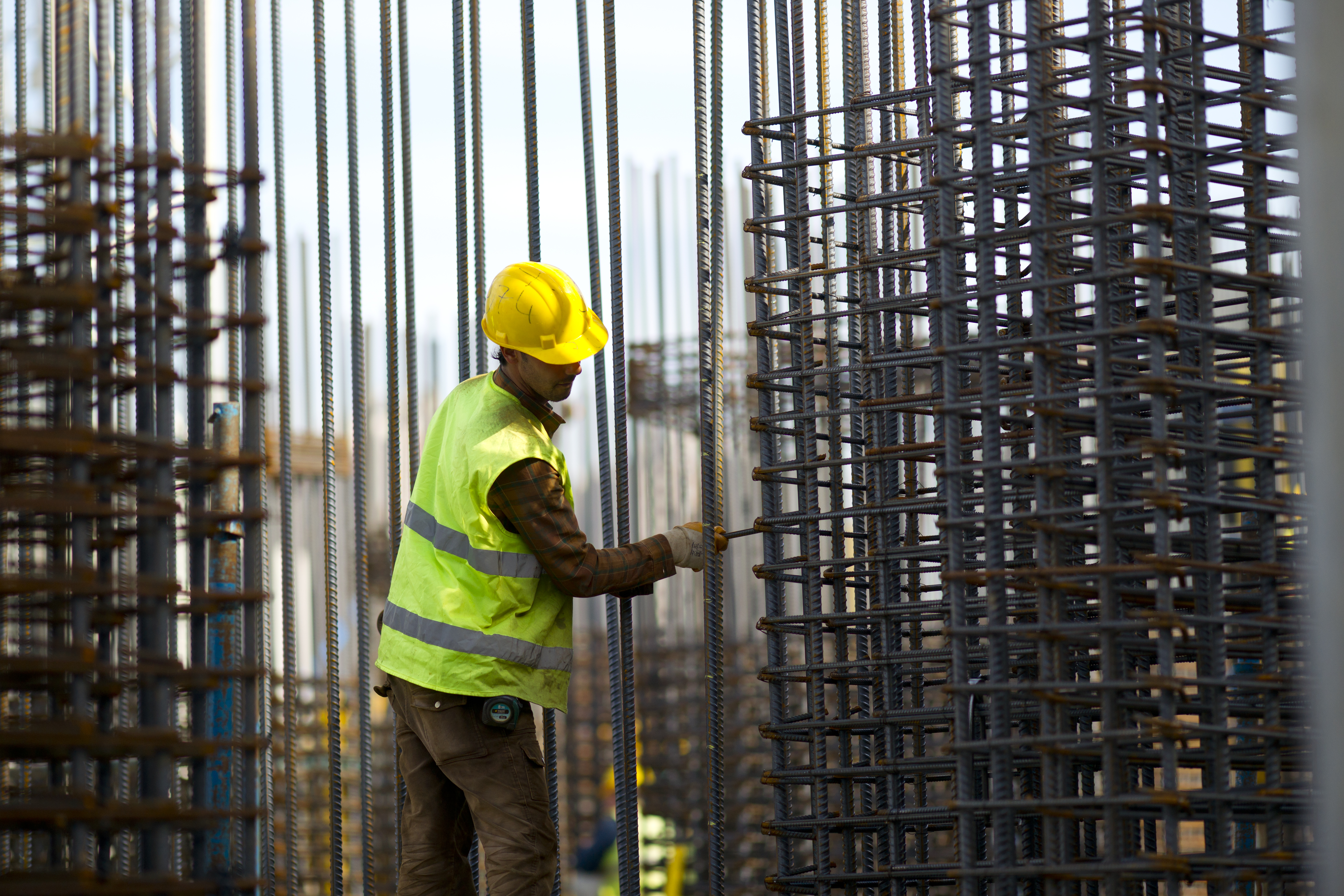 Construção industrial - estrutura metálica